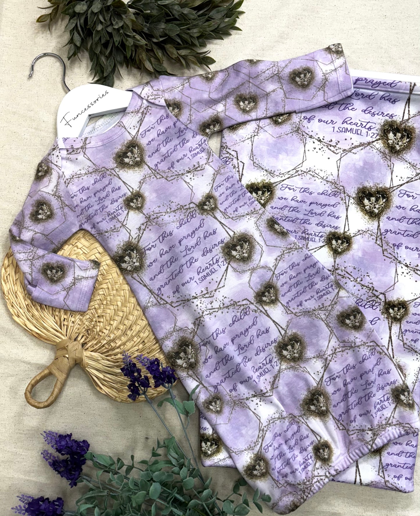 For This Child We Have Prayed Set - Purple