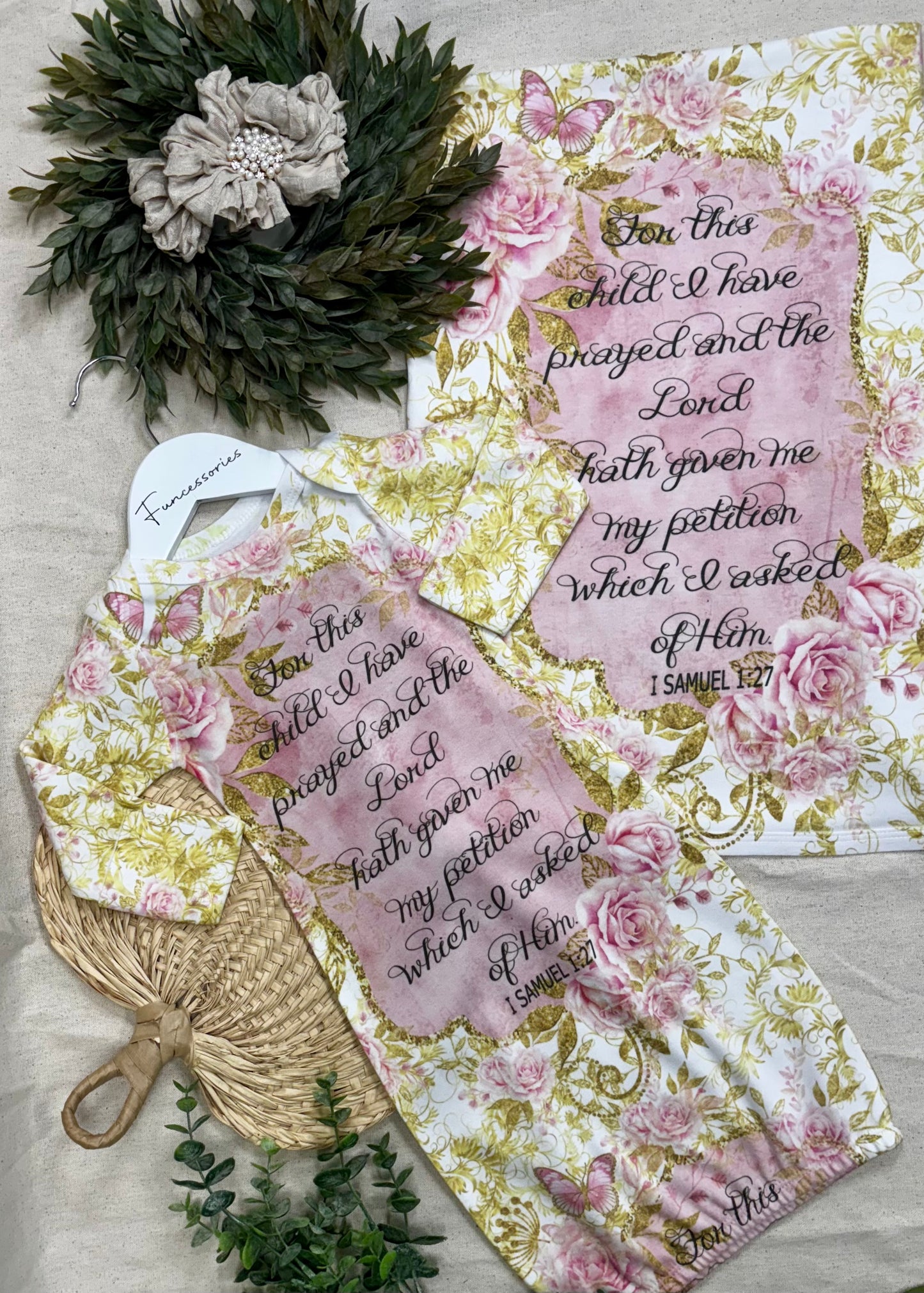 For This Child We Have Prayed Set - Pink