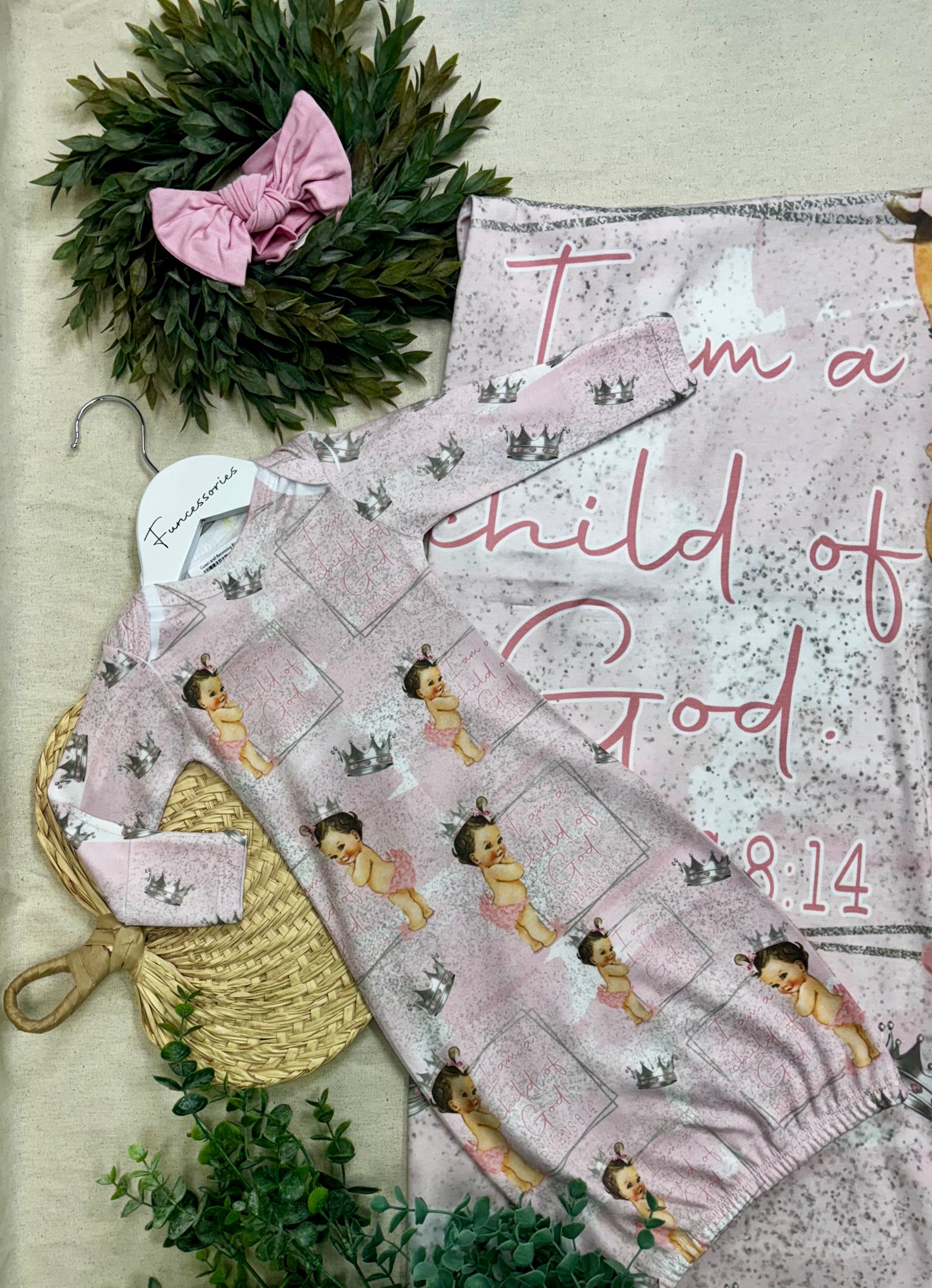 "I am a Child of God" Baby Girl Set