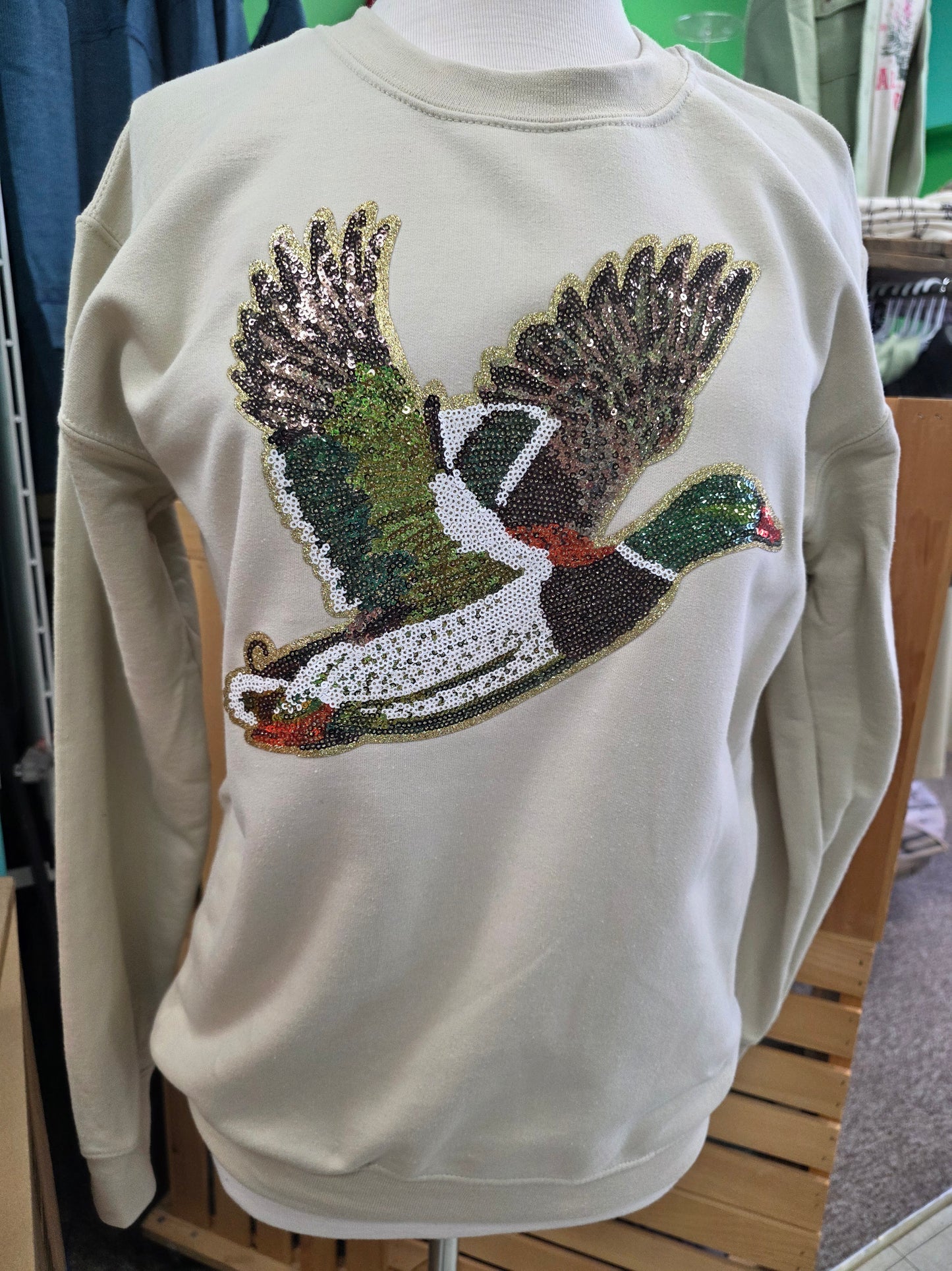 Sequin Duck Sweatshirt
