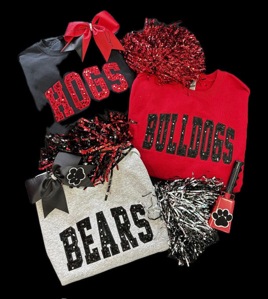 Custom Sequin Team Sweatshirt
