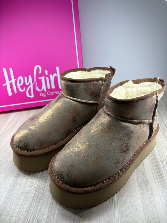 Hey Girl Room Service Washed Bronze Metallic