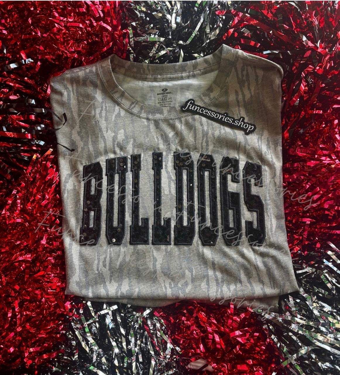Custom Sequin Mossy Oak Tee